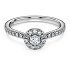 swarovski eternity halo solitaire ring  laboratory grown diamonds 0 45 ct tw  sterling silver