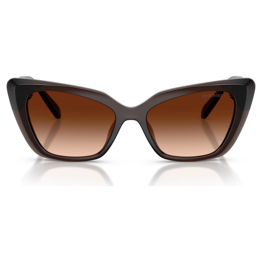 swarovski sunglasses  cat eye shape  sk6047  light brown