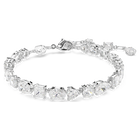 swarovski mesmera bracelet  mixed cuts  white  rhodium plated