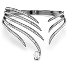 swarovski the vienna collection choker  feather  white  ruthenium plated