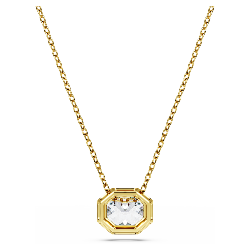swarovski octagon pendant  lab grown diamonds 1 0 ct tw  octagon shape  18k yellow gold