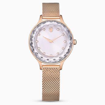 Octea Nova watch, Swiss Made, Metal bracelet, Rose gold tone, Rose gold-tone finish