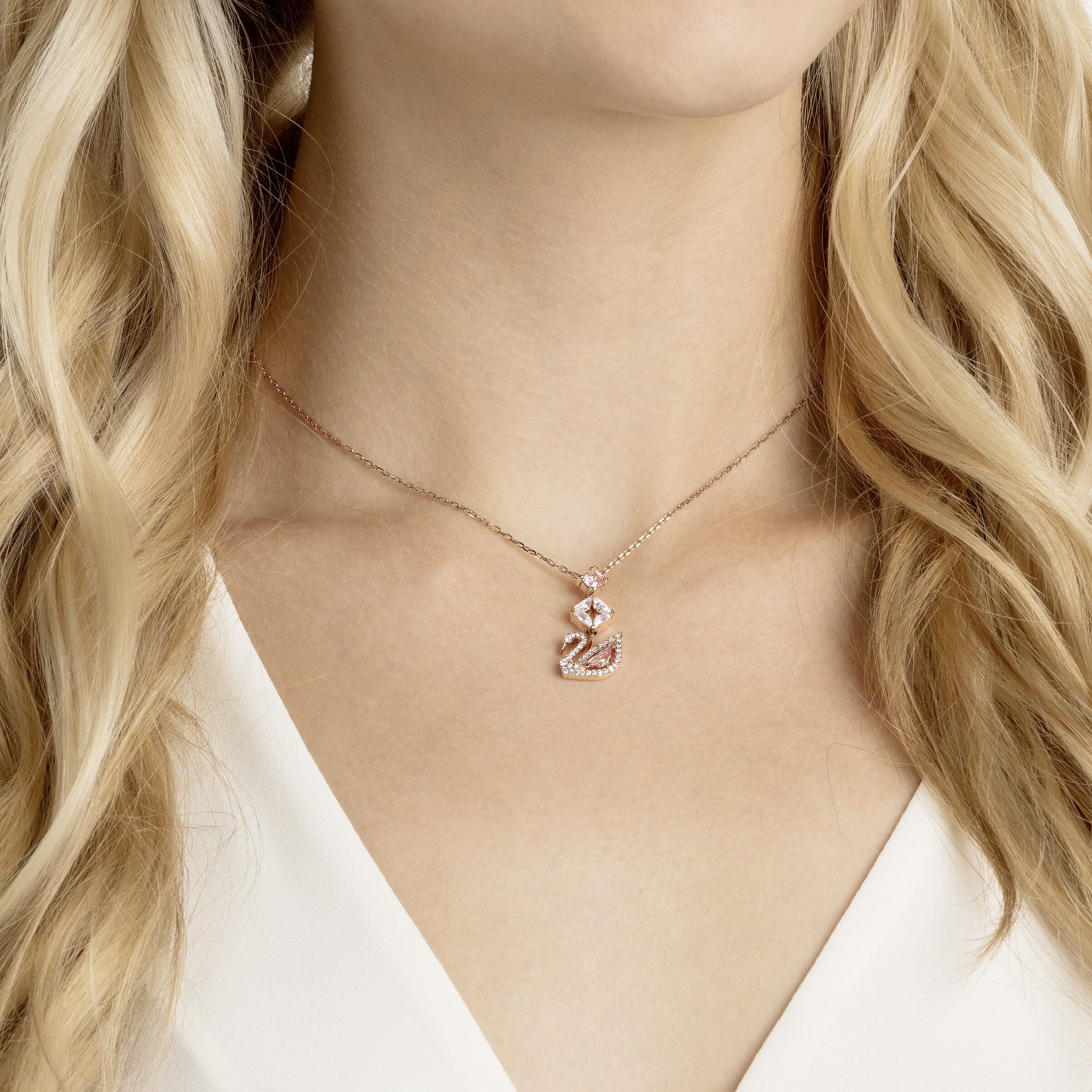 Swarovski gold necklace new arrivals