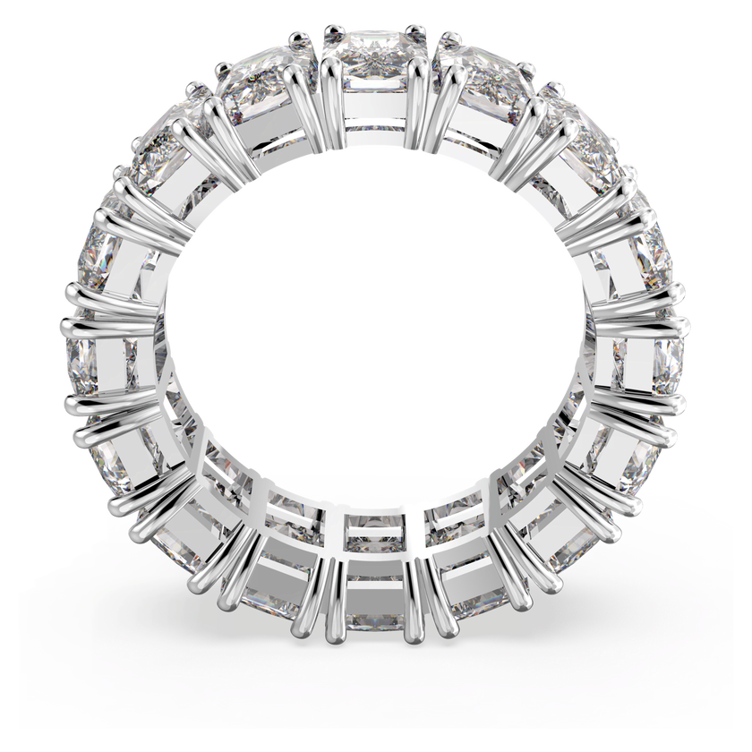 swarovski matrix vittore ring  rectangular cut  white  rhodium plated