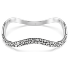 swarovski sublima bangle  round cut  white  rhodium plated