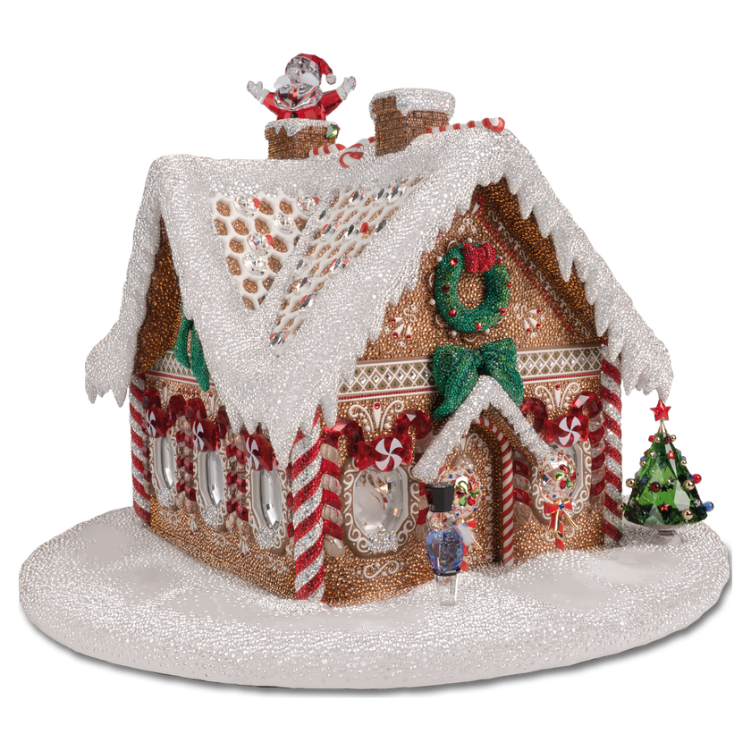 swarovski crystal myriad gingerbread house