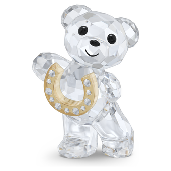 swarovski kris bear lucky horseshoe