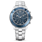 Octea Lux Sport watch, Metal bracelet, Blue, Stainless steel