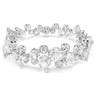 swarovski constella bracelet  mixed cuts  white  rhodium plated