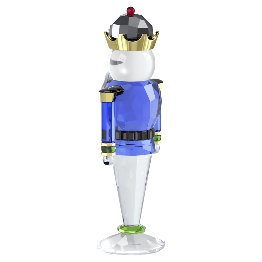 swarovski holiday cheers nutcracker  blue  large