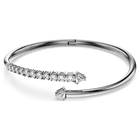 swarovski sublima bangle  white  ruthenium plated