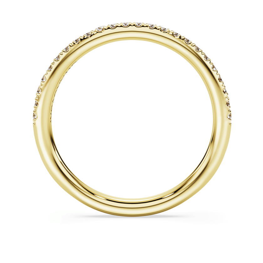 swarovski eternity band ring  laboratory grown diamonds 0 2 ct tw  18k yellow gold