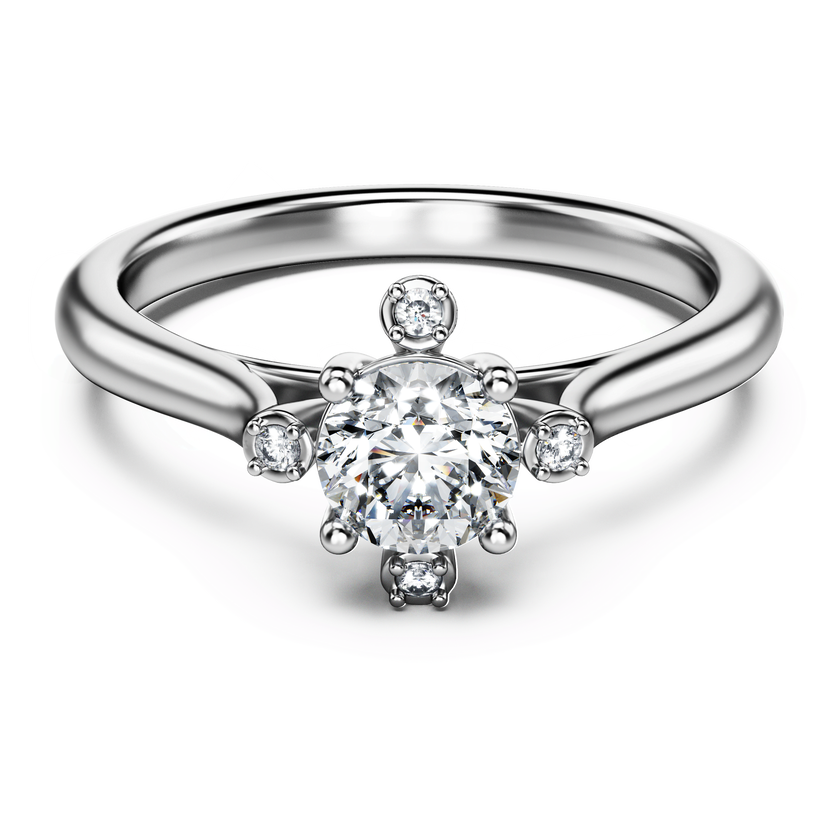swarovski galaxy ring  laboratory grown diamonds 0 5 ct tw  18k white gold