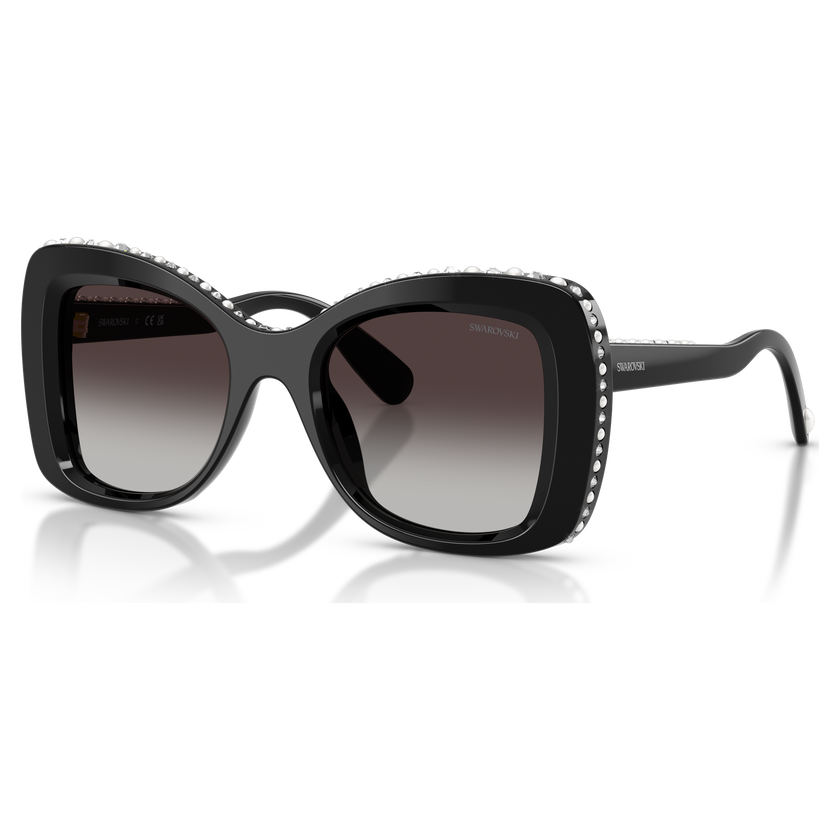 swarovski sunglasses  butterfly shape  sk6062u  black