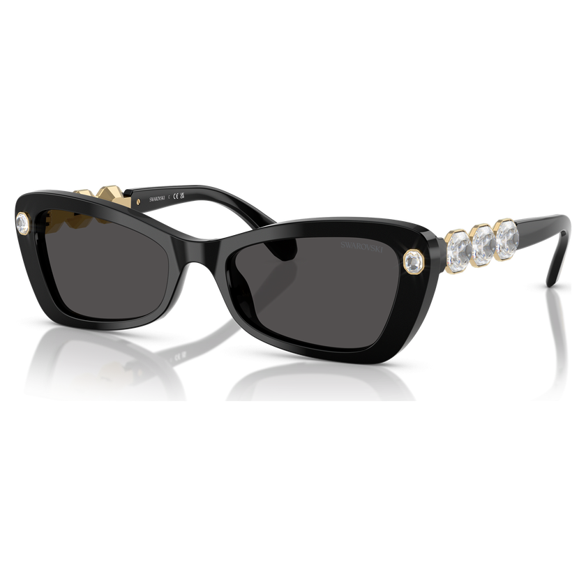 swarovski sunglasses  butterfly shape  sk6033  black