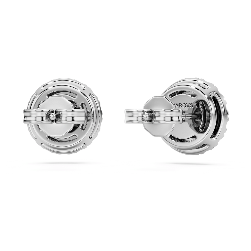 swarovski eternity stud earrings  laboratory grown diamonds 2 ct tw  18k white gold