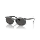 swarovski sunglasses  oval shape  sk6006el  black