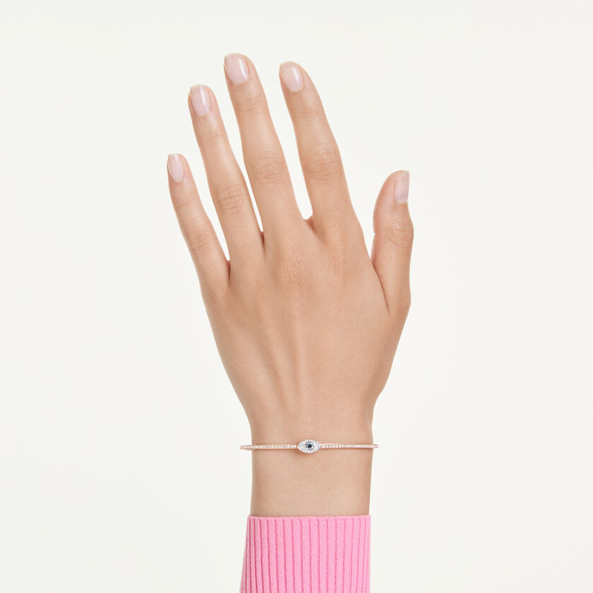 swarovski symbolica bangle  eye  multicolored  rose gold tone plated