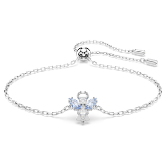 swarovski magic bracelet  angel  blue  rhodium plated