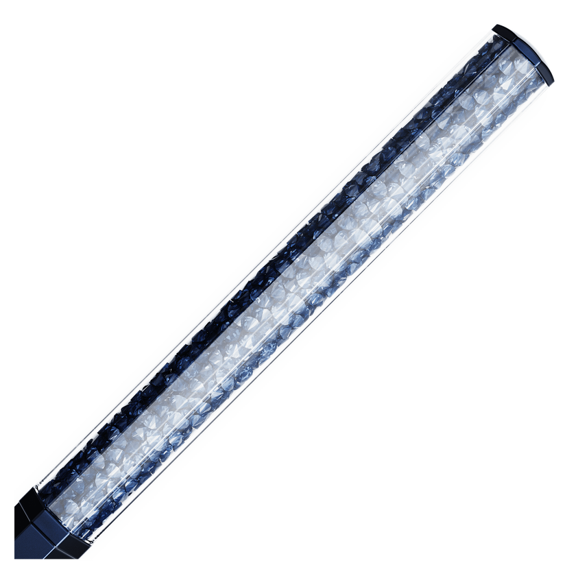 swarovski crystalline ballpoint pen  octagon shape  blue  blue lacquered