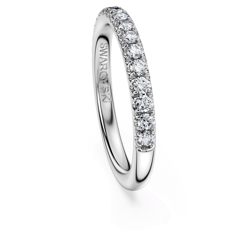 swarovski eternity band ring  laboratory grown diamonds 0 4 ct tw  18k white gold