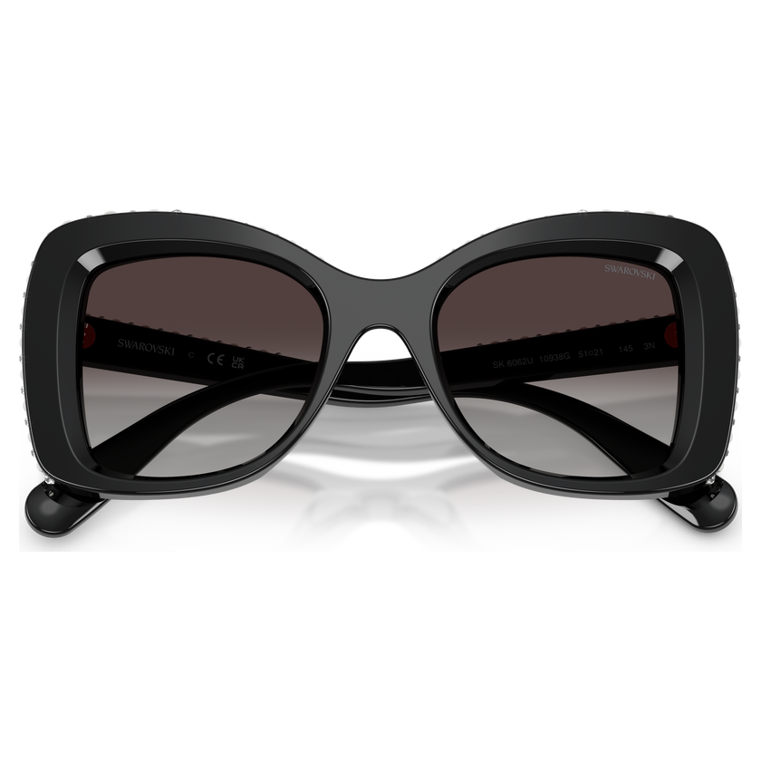 swarovski sunglasses  butterfly shape  sk6062u  black