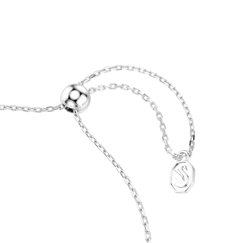 swarovski luckily bracelet  pav   eye  blue  rhodium plated