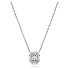 swarovski octagon pendant  lab grown diamonds 0 5 ct tw  octagon shape  18k white gold
