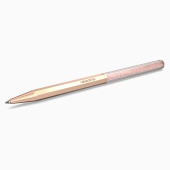Crystalline ballpoint pen, Octagon shape, Rose gold tone, Rose gold-tone plated