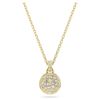 swarovski sublima pendant  white  gold tone plated