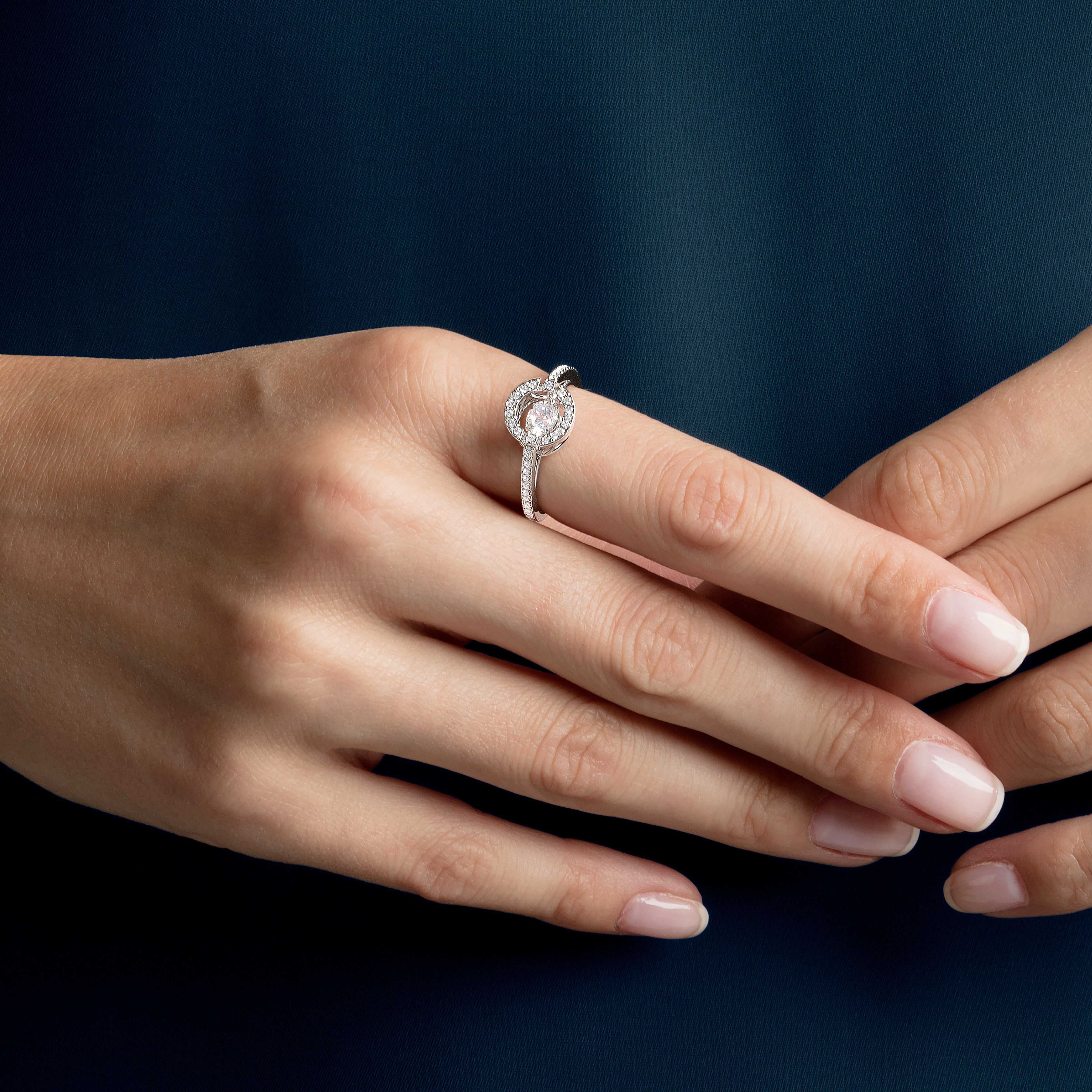 Swarovski dancing diamond ring deals