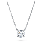 swarovski eternity pendant  laboratory grown diamonds 0 5 ct tw  18k white gold