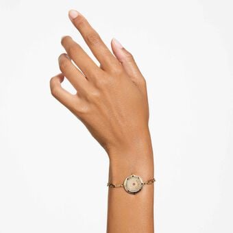 swarovski zodiac bracelet  cancer  gold tone  gold tone plated