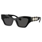 swarovski sunglasses  cat eye shape  black