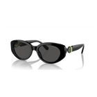 swarovski sunglasses  cat eye shape  sk6002el  black