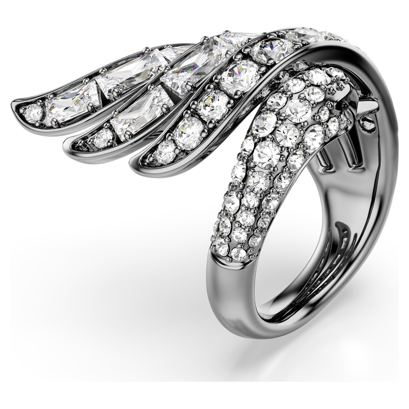 swarovski the vienna collection ring  swan  white  ruthenium plated