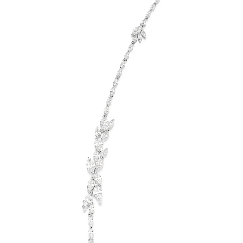 swarovski mesmera strandage  marquise cut  white  rhodium plated