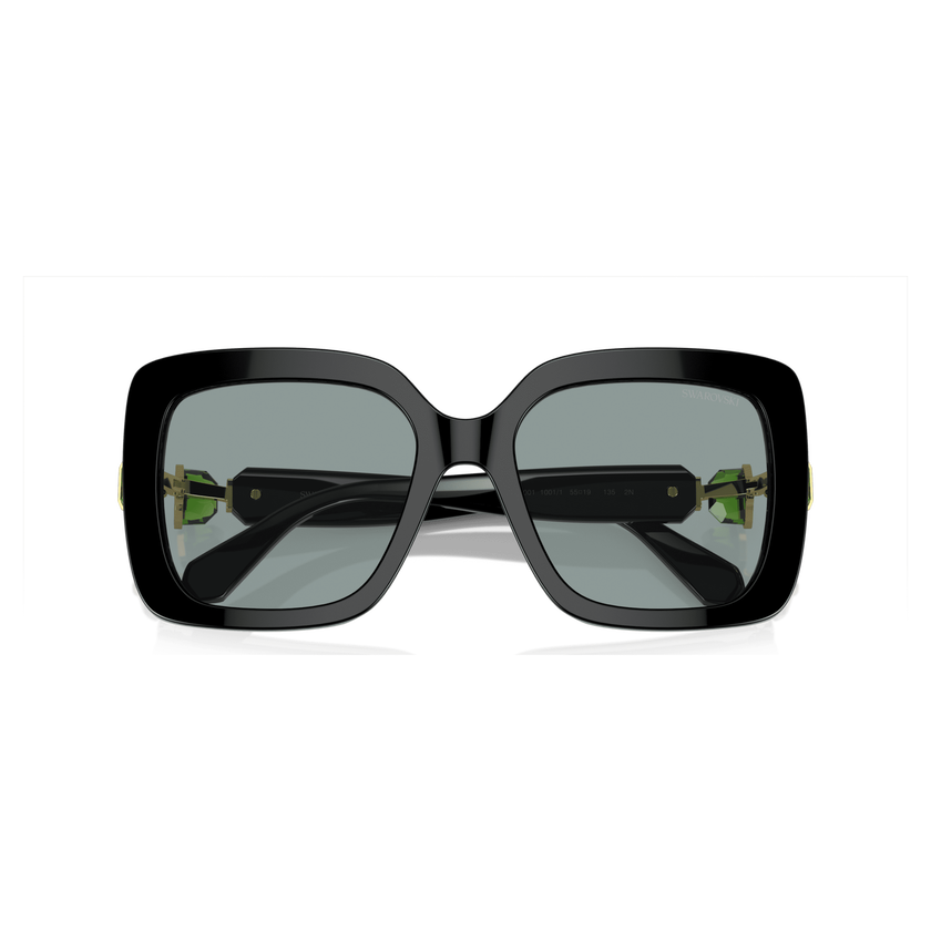 swarovski sunglasses  oversized  square shape  sk6001  black