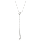 swarovski classica y pendant  round cut  white  sterling silver