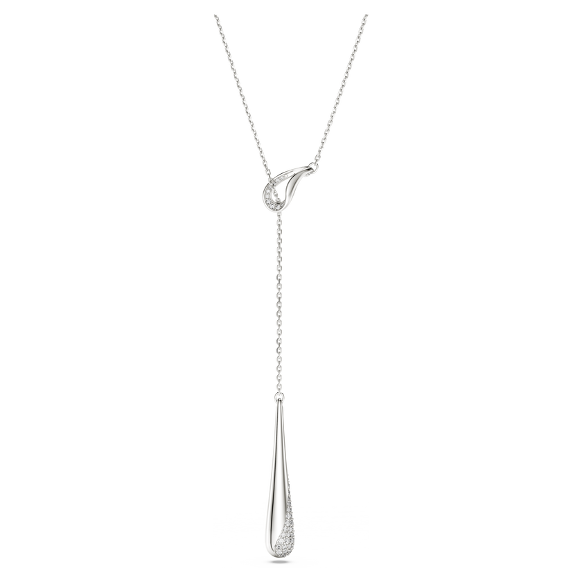 swarovski classica y pendant  round cut  white  sterling silver