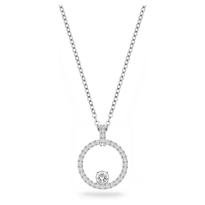 swarovski creativity pendant  white  rhodium plated