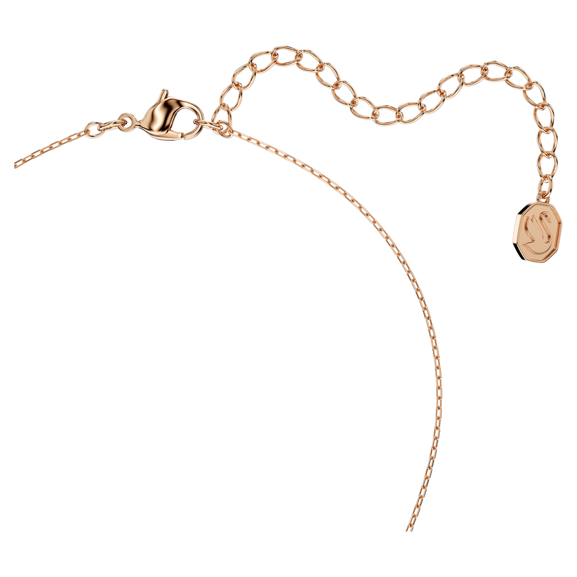 swarovski mesmera pendant  mixed cuts  white  rose gold tone plated