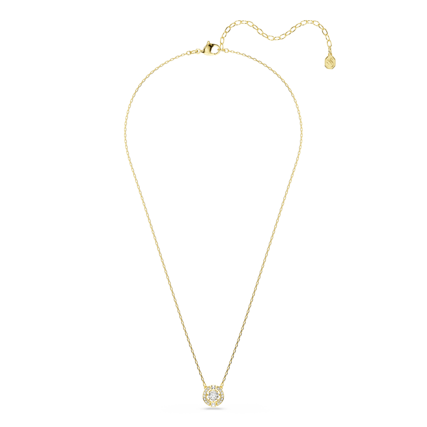 swarovski una angelic pendant  mixed cuts  white  18k gold finish