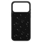 swarovski high smartphone case  flat back crystals  iphone  17 pro max  black