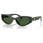 swarovski sunglasses  cat eye shape  sk6045  green