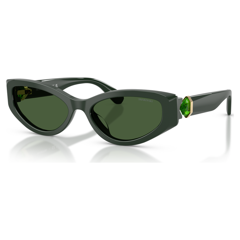 swarovski sunglasses  cat eye shape  sk6045  green