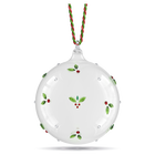 swarovski holiday cheers  mistletoe ball ornament