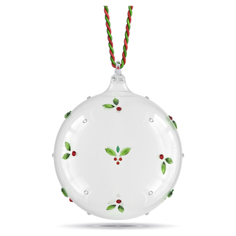 swarovski holiday cheers mistletoe ball ornament