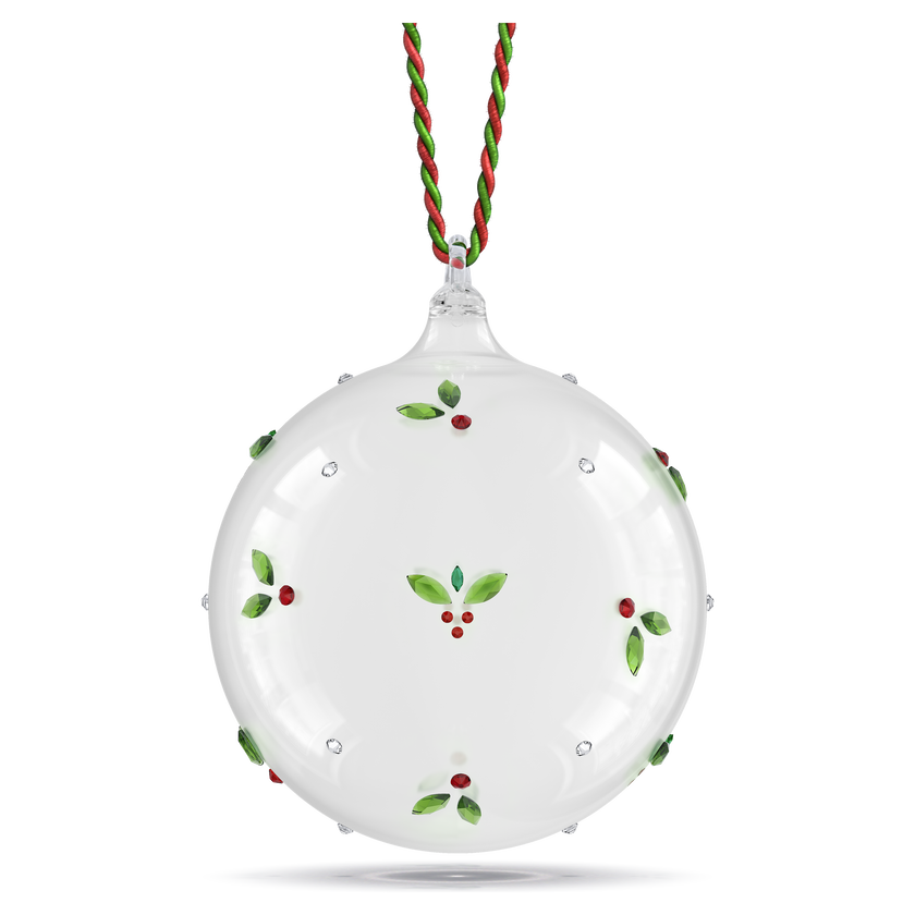 swarovski holiday cheers  mistletoe ball ornament