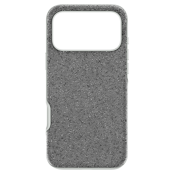 swarovski high smartphone case  iphone  17 pro max  silver tone